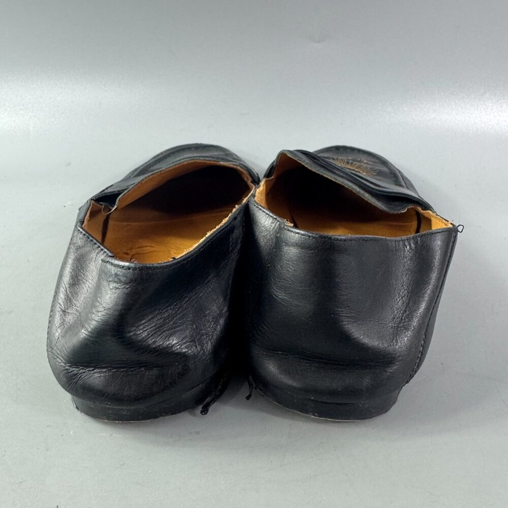 Isabel Marant Fanzel Collapsible-heel Leather Loafers In Metallic Black, Size 40 - Picture 6 of 15